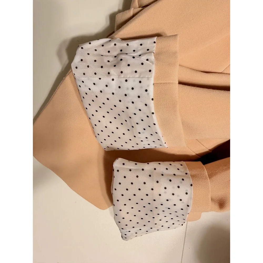 Ann Taylor Loft 6 Beige Open Front‎ Blazer Business Career Jacket Academia 92-50